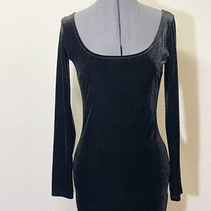 Wet Seal Velvet Bodycon Mini Dress